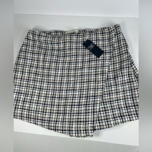 Abercrombie & fitch shorts skirt overlay NWT tweed paid Medium